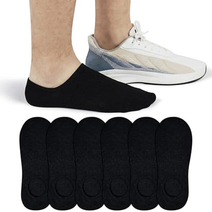 SIXDAYSOX 6/8 Pairs No Show Socks for Men, Low Cut Ankle Socks Non Slip