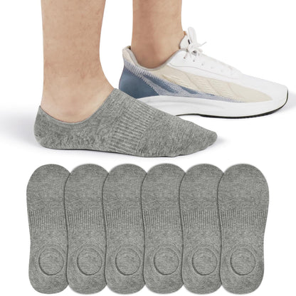 SIXDAYSOX 6/8 Pairs No Show Socks for Men, Low Cut Ankle Socks Non Slip