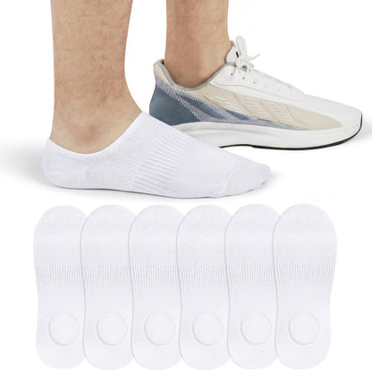 SIXDAYSOX 6/8 Pairs No Show Socks for Men, Low Cut Ankle Socks Non Slip