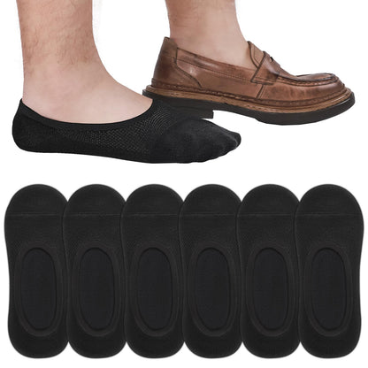 SIXDAYSOX 8/6 Pairs No Show Socks Men Thin Liner Ultra Low Cut Loafer Socks