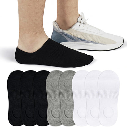 SIXDAYSOX 6/8 Pairs No Show Socks for Men, Low Cut Ankle Socks Non Slip
