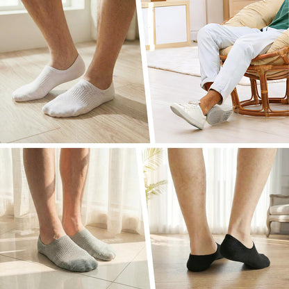 SIXDAYSOX 6/8 Pairs No Show Socks for Men, Low Cut Ankle Socks Non Slip