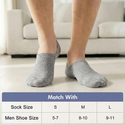 SIXDAYSOX 6/8 Pairs No Show Socks for Men, Low Cut Ankle Socks Non Slip