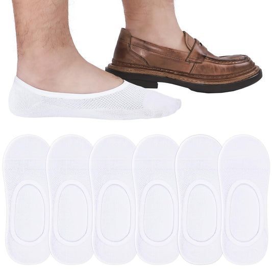 SIXDAYSOX 8/6 Pairs No Show Socks Men Thin Liner Ultra Low Cut Loafer Socks