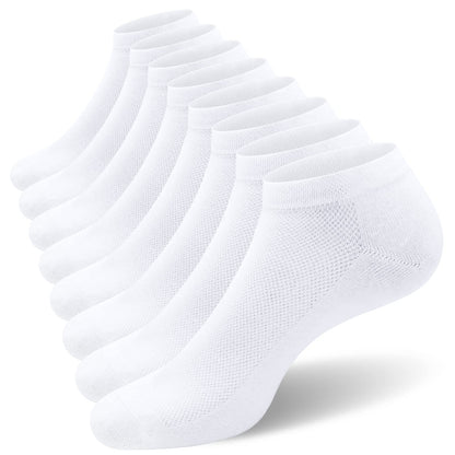 SIXDAYSOX 8 Pack Mens Ankle Socks Low Cut Comfort Casual Socks Size 10-13/13-15