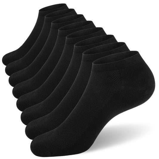 SIXDAYSOX 8 Pack Mens Ankle Socks Low Cut Comfort Casual Socks Size 10-13/13-15